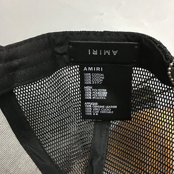 Amiri M.A. Logo Embroidered Baseball Cap Bkue main image 6